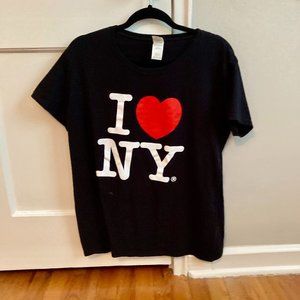 100% Cotton Classic Black I Heart New York T-shirt